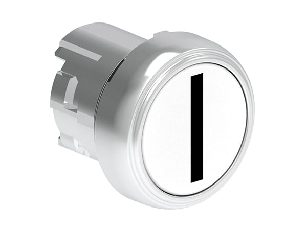 LOVATO ELECTRIC - PULSANTE MET.RASATO I BIANCO