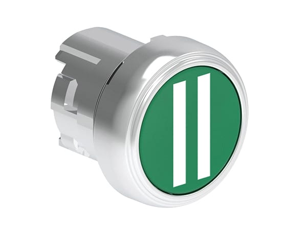 LOVATO ELECTRIC - PULSANTE MET.RASATO II VERDE