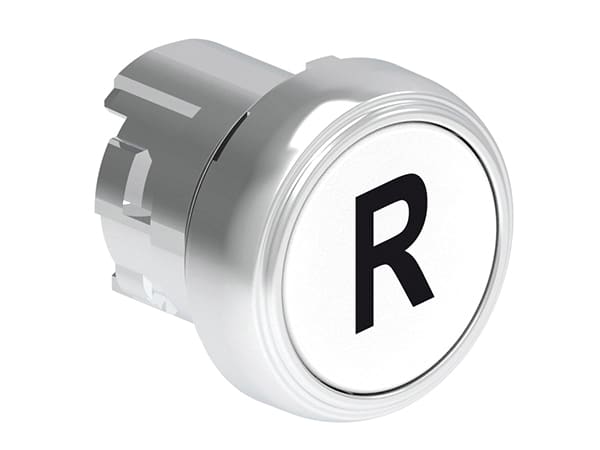 LOVATO ELECTRIC - PULSANTE MET. RASATO R BIANCO