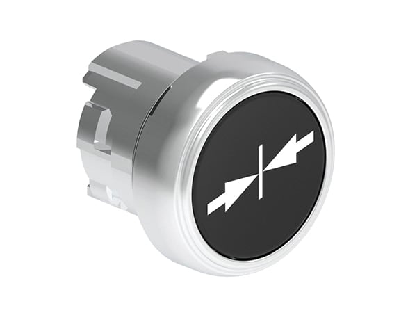 LOVATO ELECTRIC - PULSANTE MET. RASATO > I <NERO