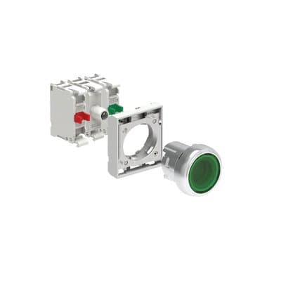 LOVATO ELECTRIC - KIT MET.PULS.LUM. VERDE 1NO+1NC 24V