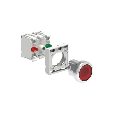 LOVATO ELECTRIC - KIT MET.PULS.LUM. ROSSO 1NO+1NC 24V