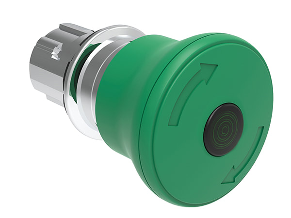 LOVATO ELECTRIC - PULS.LUM.FUNGO 40MM VERDE SG.ROT.