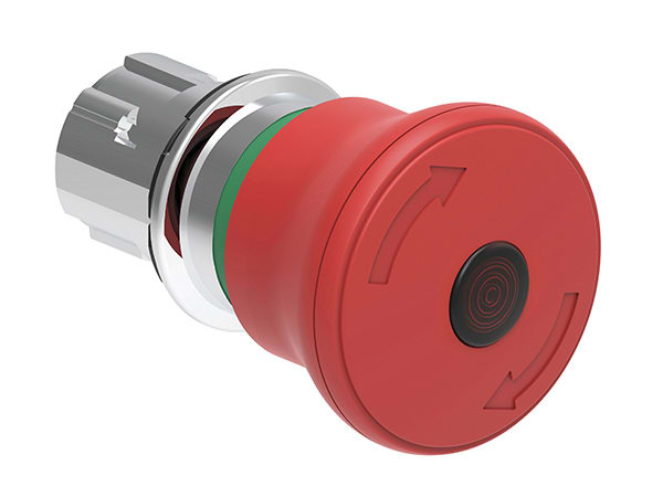 LOVATO ELECTRIC - PUL.LUM.FUNGO 40MM ROSSO SG.ROT.ISO13850