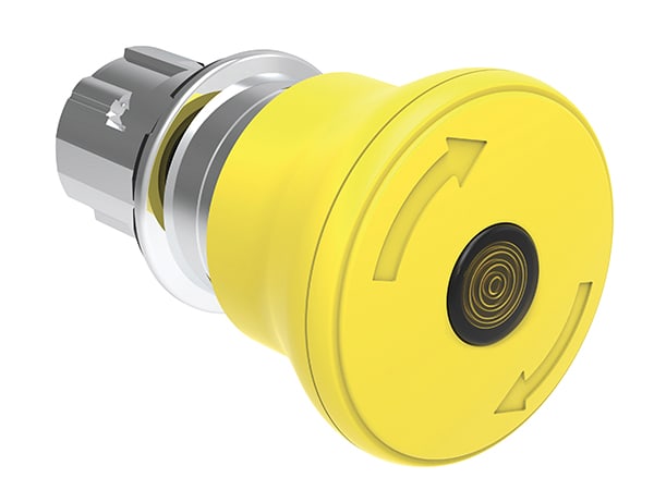 LOVATO ELECTRIC - PULS.LUM.FUNGO 40MM GIALLO SG.ROT.