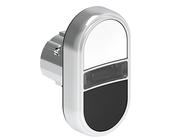 LOVATO ELECTRIC - PULS.LUM.MET.DOPPIO RAS.BIANCO/NERO
