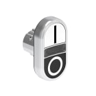 LOVATO ELECTRIC - PULS.MET.DOPPIO RASATO BIANCO/NERO I-O