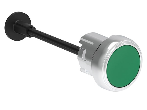 LOVATO ELECTRIC - PULSANTE MET. RIARMO RASATO VERDE