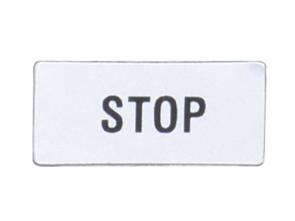 LOVATO ELECTRIC - ETICHETTA STOP
