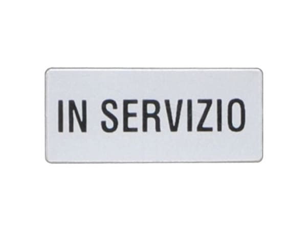 LOVATO ELECTRIC - ETICHETTA IN SERVIZIO