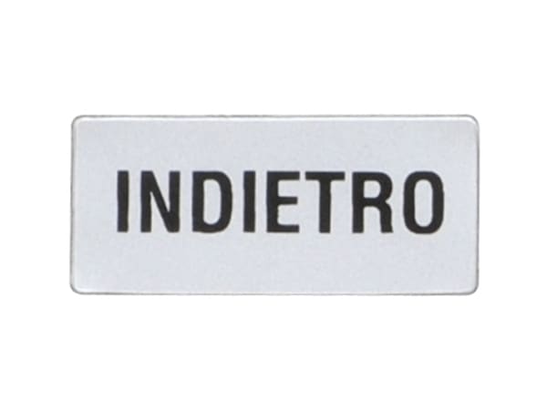 LOVATO ELECTRIC - ETICHETTA INDIETRO