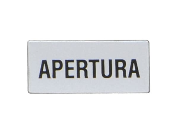 LOVATO ELECTRIC - ETICHETTA APERTURA