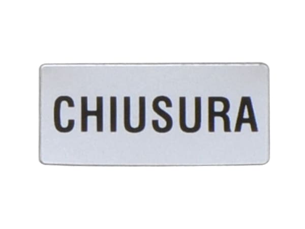 LOVATO ELECTRIC - ETICHETTA CHIUSURA