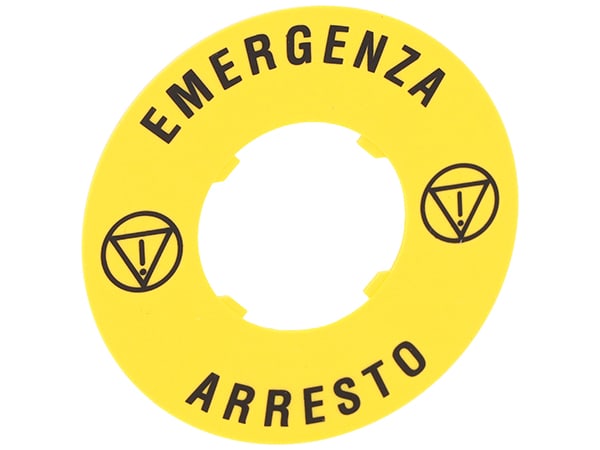 LOVATO ELECTRIC - DISCO PLAST. 60MM EMERGENZA-ARRESTO