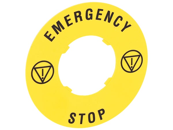 LOVATO ELECTRIC - DISCO PLAST. 60MM EMERGENCY-STOP
