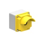 LOVATO ELECTRIC - PULSANT. MET. GRIGIO/GIALLA 1 FORO PROT.