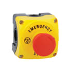 LOVATO ELECTRIC - PULS. GIA.+40MM SG.ROTAZ+1NC+EMERGEN STP