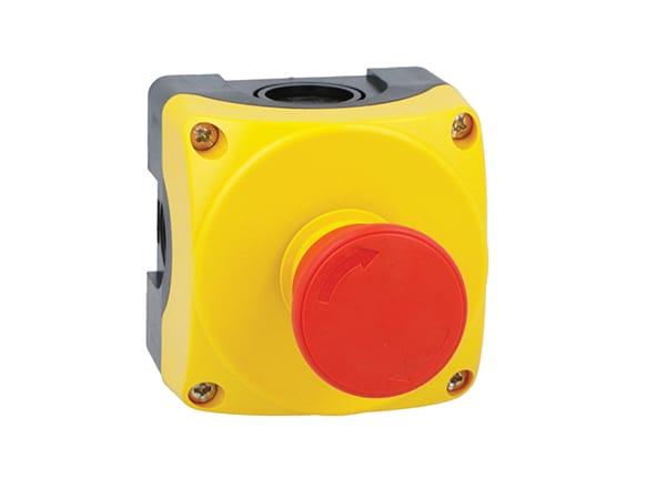 LOVATO ELECTRIC - PULS. GIALLA + 40MM SG.ROTAZ. + 2NC