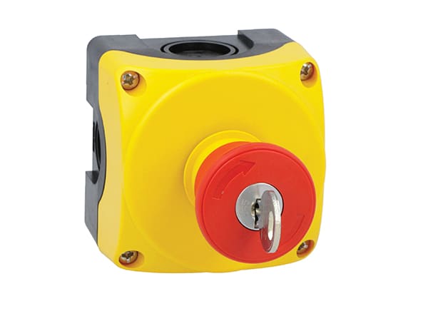 LOVATO ELECTRIC - PULS. GIALLA + 40MM SG.CHIAVE + 1NA+1NC