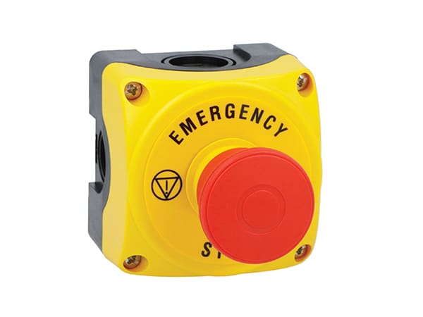LOVATO ELECTRIC - PULS. GIA.+40MM PUSH/PULL+1NC+EMERGE STP