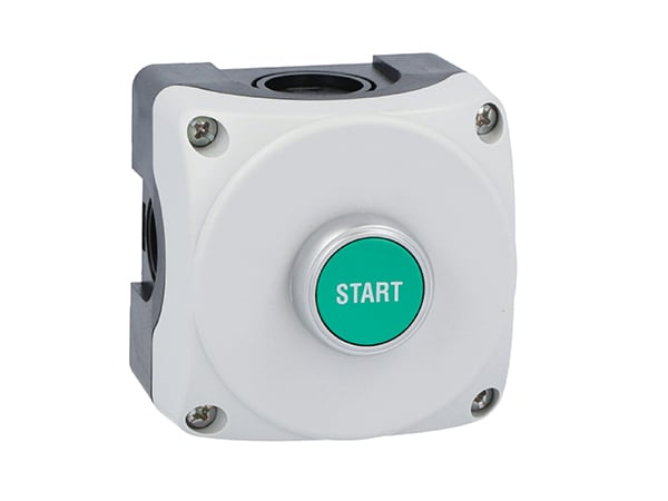 LOVATO ELECTRIC - PULS. GRIGIA + RAS. VERDE START + 1NA