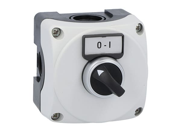 LOVATO ELECTRIC - PULS. GRIGIA+SELETT LEVA CORTA+1NA+O-I