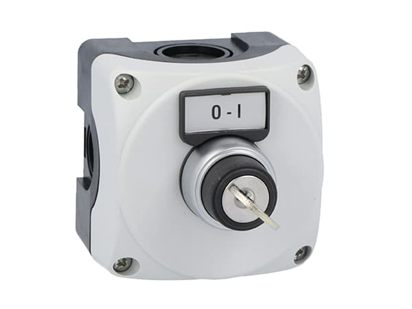 LOVATO ELECTRIC - PULS. GRIGIA+SELETT A CHIAVE+1NA+1NC+O-I