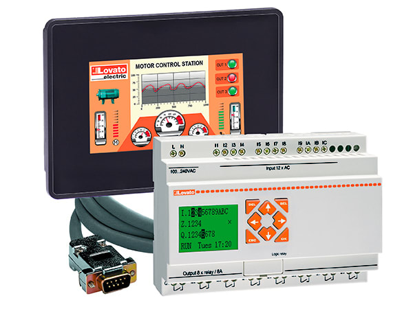 LOVATO ELECTRIC - KIT LRD20RD024P1 + CAVO + HMI 4.3