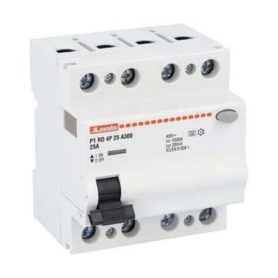 LOVATO ELECTRIC - INTERRUTTORE DIFF.PURO 4P 25A IDN 300MA