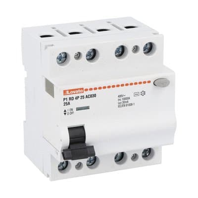 LOVATO ELECTRIC - INTERRUTTORE DIFF.PURO 4P 25A IDN 30MA