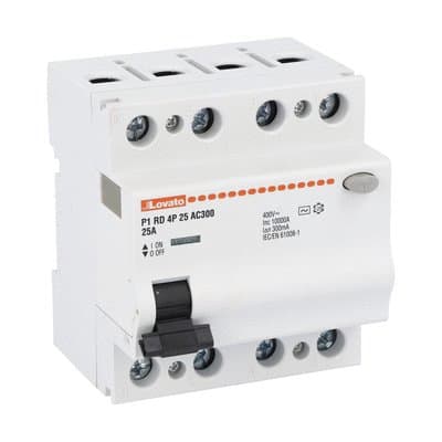 LOVATO ELECTRIC - INTERRUTTORE DIFF.PURO 4P 25A IDN 300MA
