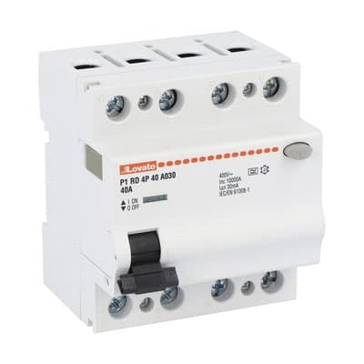 LOVATO ELECTRIC - INTERRUTTORE DIFF.PURO 4P 40A IDN 30MA