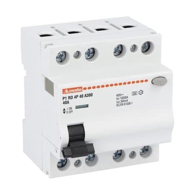 LOVATO ELECTRIC - INTERRUTTORE DIFF.PURO 4P 40A IDN 300MA