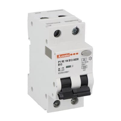 LOVATO ELECTRIC - Interruttore magnetotermico differenziale1P+N B13 30MA 10KA