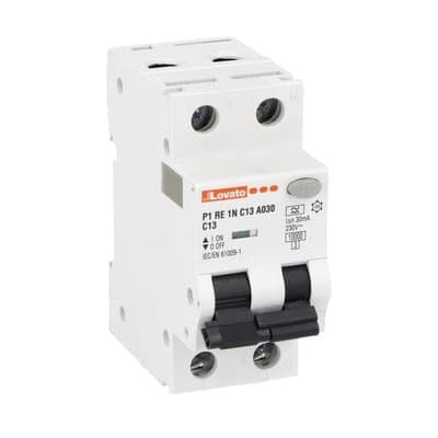 LOVATO ELECTRIC - Interruttore magnetotermico differenziale1P+N C13 30MA 10KA