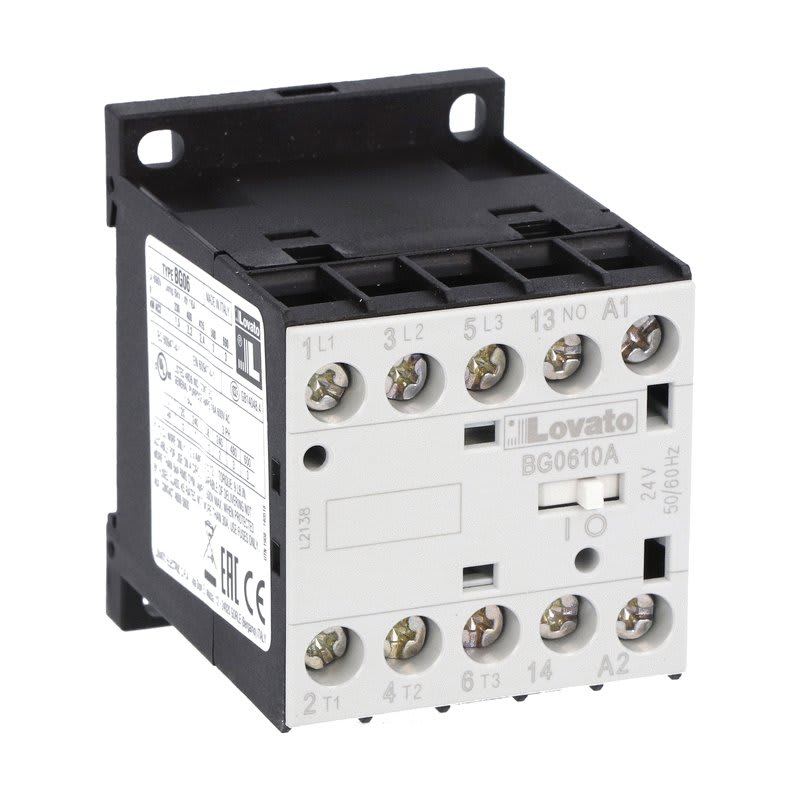 LOVATO ELECTRIC - CONTATTORE 3P+1NO 6A AC3