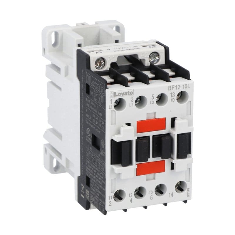 LOVATO ELECTRIC - CONTATTORE 3P+1N0 12A AC3 BASSO CONSUMO