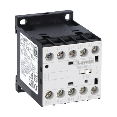 LOVATO ELECTRIC - CONTATTORE 3P+1NC 6A AC3