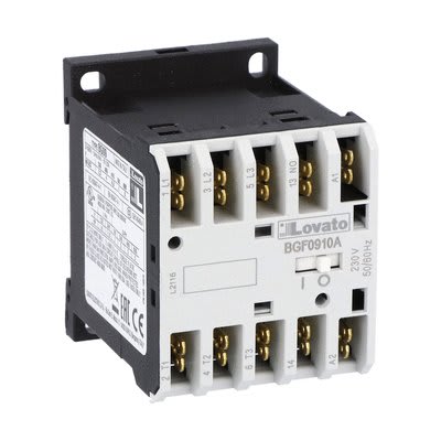 LOVATO ELECTRIC - CONTATTORE 3P+1NO 9A AC3 ATT.FASTON