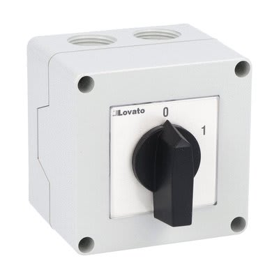 LOVATO ELECTRIC - INTERRUTTORE 4P 16A CASS. PLASTICA 75X75