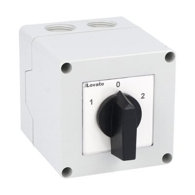 LOVATO ELECTRIC - COMM. 3P 25A CASS. PLAS. 75X75 MAN. NERA