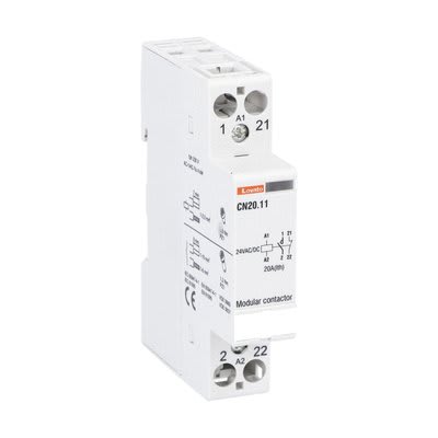 LOVATO ELECTRIC - CONTATTORE MOD. 1M 20A AC1 1P+NC 24V