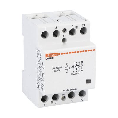 LOVATO ELECTRIC - CONTATTORE MOD.3M 63A AC1 3P+NC 220/230V