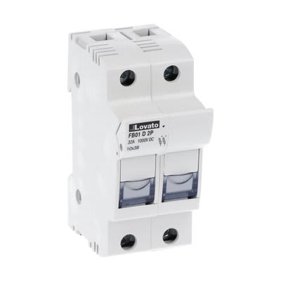 LOVATO ELECTRIC - PORTAFUSIBILI SEZ. 2P 10X38 1000V DC
