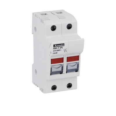 LOVATO ELECTRIC - PORTAFUS. SEZ. 2P 10X38 CON INDICATORE