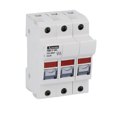 LOVATO ELECTRIC - PORTAFUS. SEZ. 3P 10X38 CON INDICATORE