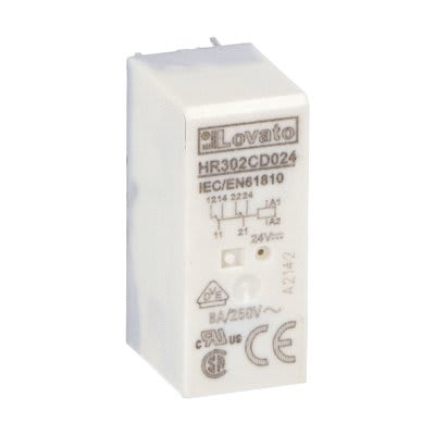 LOVATO ELECTRIC - RELE' MINIATURIZZATO 2SC 8A, 24VDC