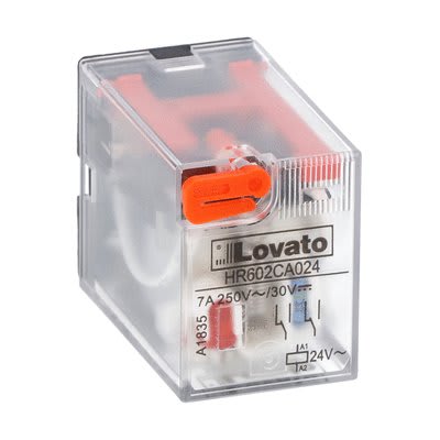 LOVATO ELECTRIC - RELE' INDUSTRIALE 2SC 7A 24VAC +LED