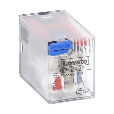 LOVATO ELECTRIC - RELE' INDUSTRIALE 2SC 7A 12VDC +LED