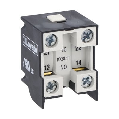LOVATO ELECTRIC - BLOCCHETTO CONTATTI 1NO+1NC LENTO